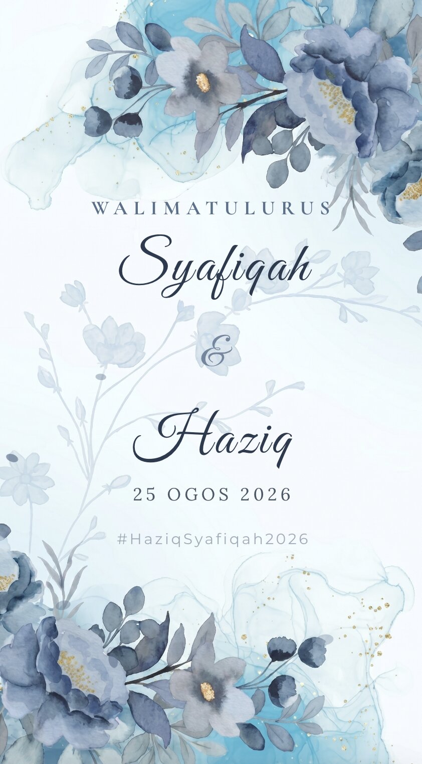 Floral Design 3 Digital invitation cover